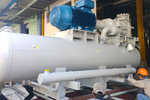 Động cơ điện WEG lắp cho máy nén lạnh tại dự án nhà máy thủy sản Thanh Bình